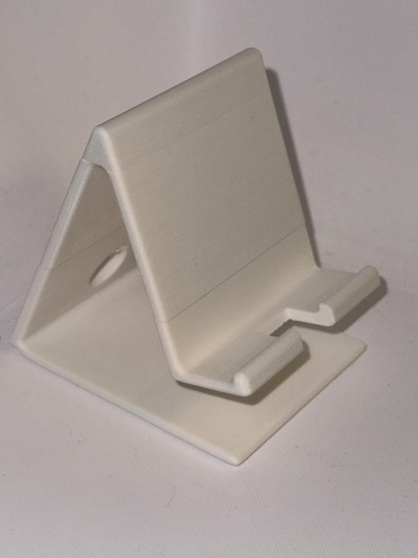 Custom 3D-Printed Phone Stand – Personalized Tech Organizer with Charger Slot | Multiple Color Options